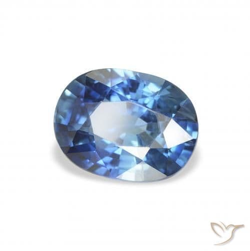 1.78ct Natural Light Blue Sapphire, Oval Cut, 8.2x6.2 mm