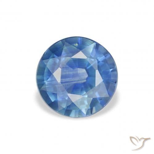 1.57ct Natural Dark Blue Sapphire, Round Cut, 6.91 mm