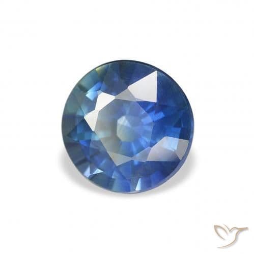 1.57ct Natural Dark Blue Sapphire, Round Cut, 6.91 mm