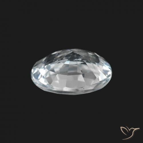 1.93ct Natural Bluish White Sapphire, Oval Cut, 8.5x6.9 mm