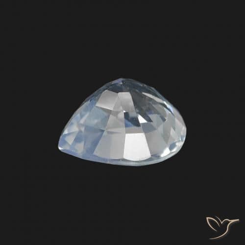 1.34ct Natural Bluish White Sapphire, Pear Shape, 7.1x6 mm