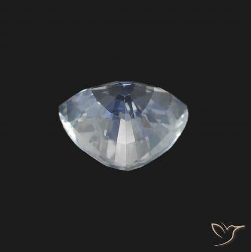 1.25ct Natural Bluish White Sapphire, Trillion, 7.1x6.4 mm