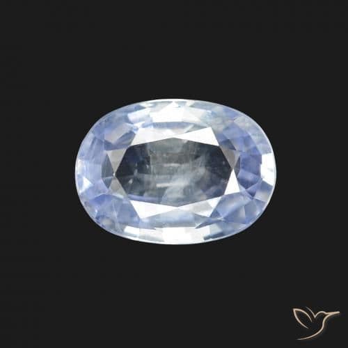 1.80ct Natural Bluish White Sapphire, Oval Cut, 8.7x6.3 mm