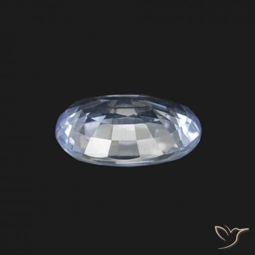 1.80ct Natural Bluish White Sapphire, Oval Cut, 8.7x6.3 mm