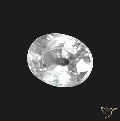 1.50ct Natural Bluish White Sapphire, Oval Cut, 7.6x5.9 mm