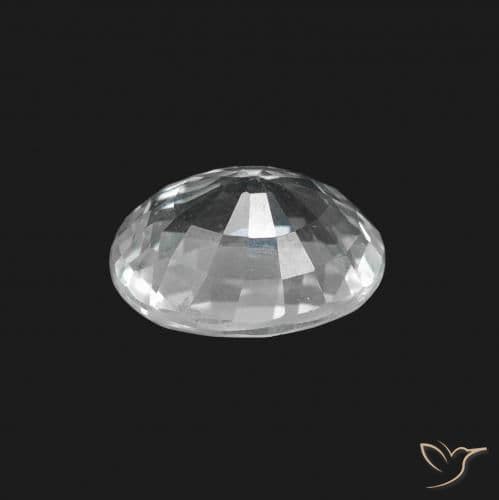 1.50ct Natural Bluish White Sapphire, Oval Cut, 7.6x5.9 mm