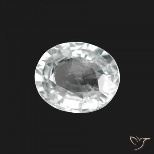 1.60ct Natural White Sapphire, Oval Cut, 7.7x6.5 mm