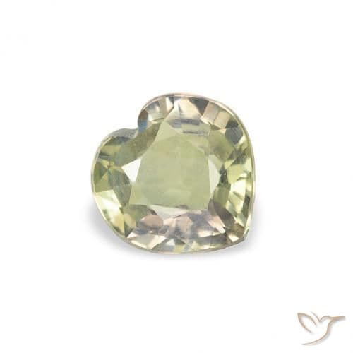 0.63ct Natural Multicolor Sapphire, Heart Shape, 5.3x5.2 mm