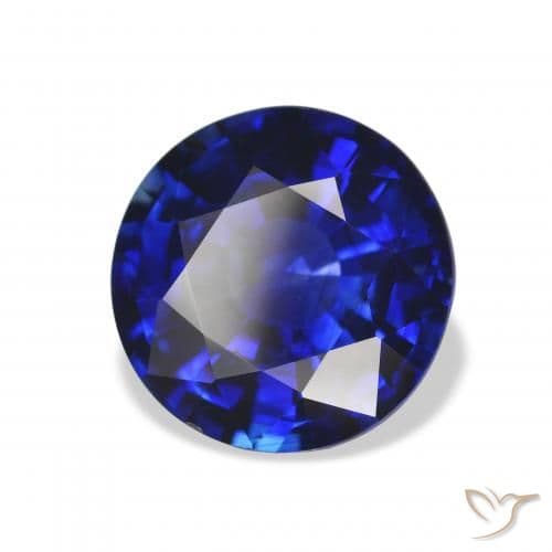 7.03ct Natural Royal Blue Sapphire, Round Cut, 11.49 mm