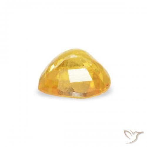 0.40ct Natural Top Gold Sapphire, Heart Shape, 4.5x4.5 mm