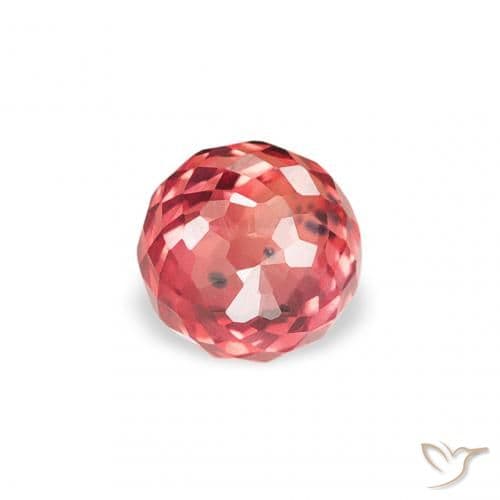 0.36ct Natural Bright Red Sapphire, Round Cut, 3.60 mm