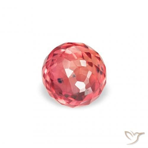 0.36ct Natural Bright Red Sapphire, Round Cut, 3.60 mm