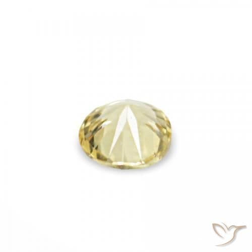 1.55ct Light Laguna Yellow Sapphire, Round Cut, 1.40 mm