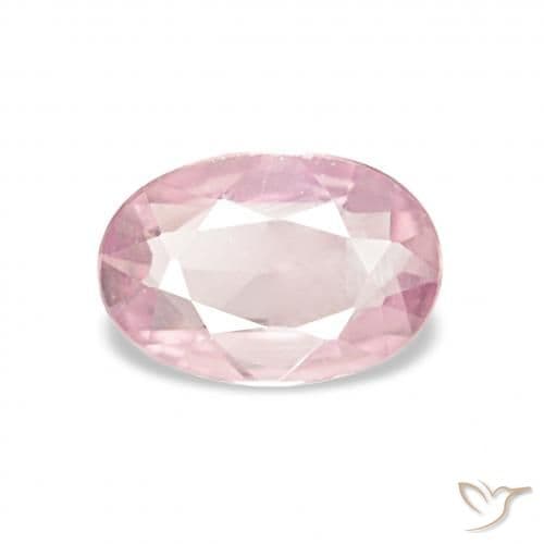 0.43ct Natural Coral Pink Sapphire, Oval Cut, 6.1x4.1 mm
