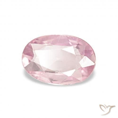 0.43ct Natural Coral Pink Sapphire, Oval Cut, 6.1x4.1 mm