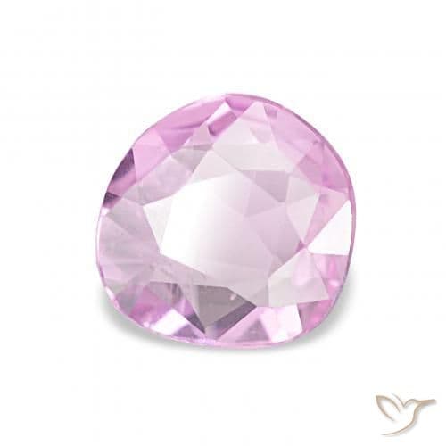 0.58ct Light Pinkish Violet Purple Sapphire, Fancy Shape, 6.1x5.7 mm