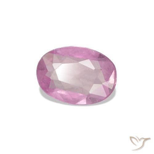 0.39ct Natural Light Magenta Sapphire, Oval Cut, 5.8x4.1 mm