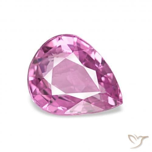 0.97ct Natural Purple-Pink Sapphire, Pear Shape, 6.4x5.3 mm