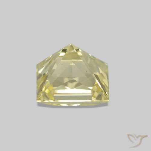 1.28ct Natural Light Yellow Sapphire, Baguette, 5.7x5.1 mm
