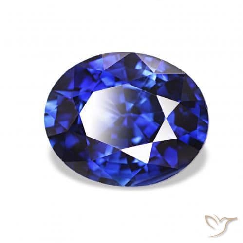 2.02ct Natural Royal Blue Sapphire, Oval Cut, 8x6.5 mm