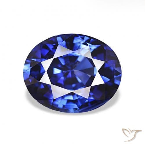 2.02ct Natural Royal Blue Sapphire, Oval Cut, 8x6.5 mm