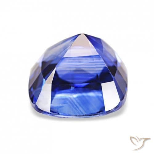 2.04ct Natural Royal Blue Sapphire, Cushion Cut, 6.7x6.3 mm
