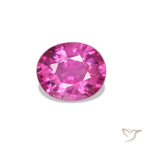 0.62ct Natural Dark Pink Sapphire, Oval Cut, 5.3x4.5 mm
