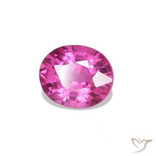 0.62ct Natural Dark Pink Sapphire, Oval Cut, 5.3x4.5 mm