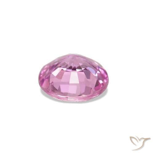 0.51ct Light Royal Purple Pink Sapphire, Round Cut, 5.16 mm