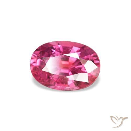 0.58ct Natural Deep Magenta Sapphire, Oval Cut, 5.7x4 mm