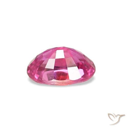 0.58ct Natural Deep Magenta Sapphire, Oval Cut, 5.7x4 mm