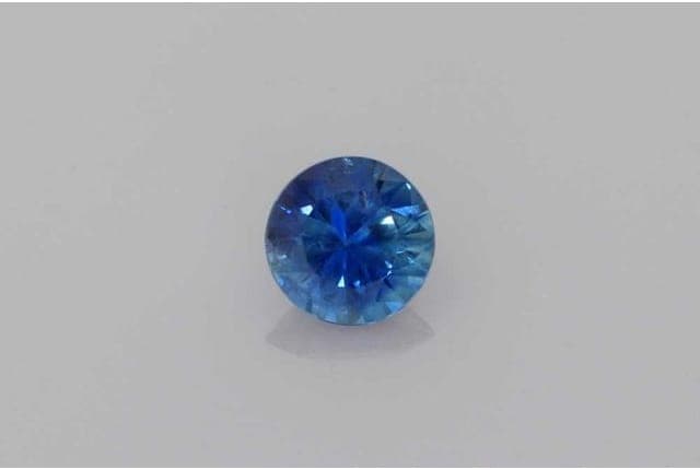 4x4mm Round Sapphire Blue Color EC Clarity Ideal Cut