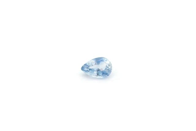 4x6mm Pear Sapphire Blue Color EC Clarity Faceted Cut