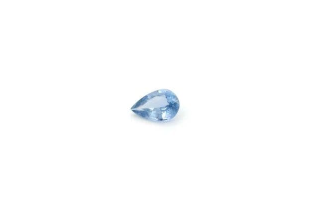 4x6mm Pear Sapphire Blue Color EC Clarity Faceted Cut
