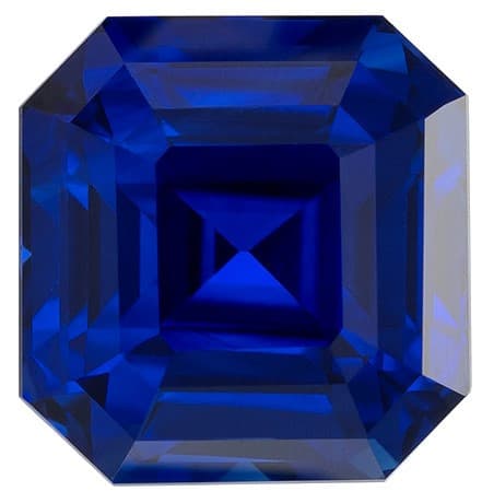 GIA Certified Blue Sapphire - Emerald Cut - Gorgeous Blue Color - 4.05 carats - 8.21 x 7.92 x 6.39mm