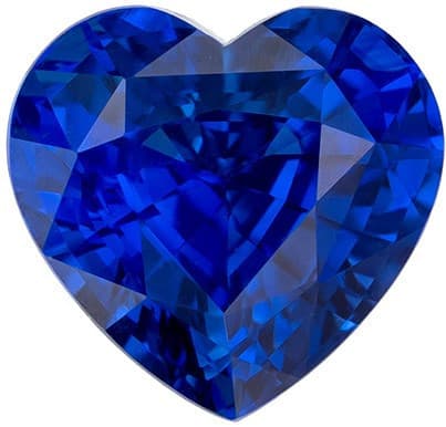 Gorgeous Blue Sapphire - Heart Shape - Excellent Royal Blue Color - 2.27 Carats - 7.6mm