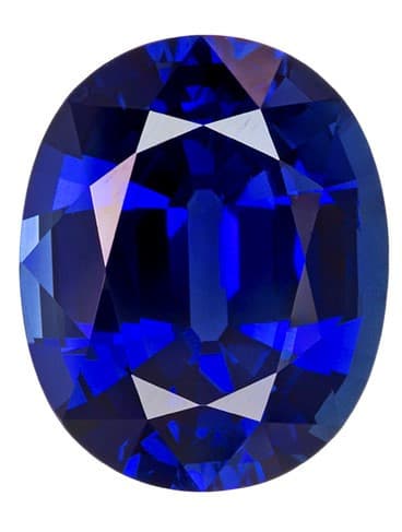 Genuine Sapphire - Oval Cut - Intense Blue - 4.94 carats - 11.3 x 9.1mm