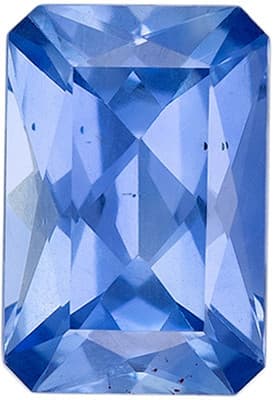 Genuine Loose Blue Sapphire - Radiant Cut - Vivid Light Blue - 0.67 carats - 6 x 4mm