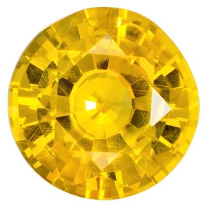 AfricaGems Certified Yellow Sapphire - Round Cut - Natural - 0.95 carats - 5.9mm