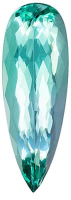 Delicate Blue Tourmaline Gem - Pear Cut - 5.73 carats - 21.9 x 7.7mm