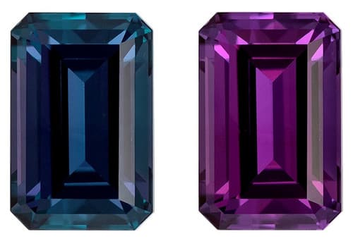 Finest Alexandrite Stone - 2.11 carats - Emerald Cut - Gubelin Certificate - 8.65 x 5.68 x 4.27mm
