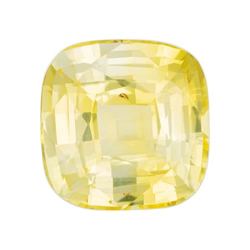 Yellow Sapphire - Cushion Cut - 1.53 Carats - 6.6x6.5mm