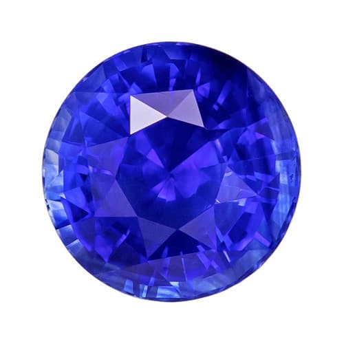 Blue Sapphire - Round Cut - 1.38 Carat - 6.1mm Size