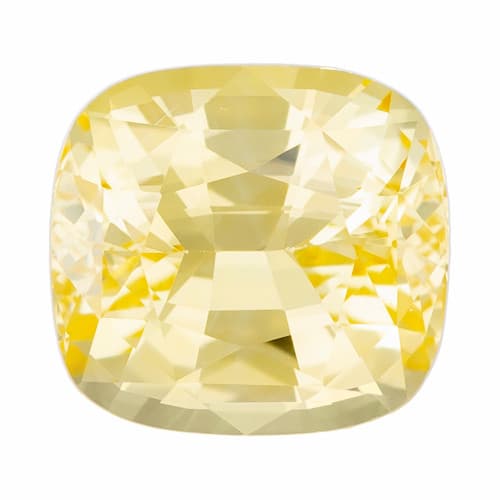 Yellow Sapphire - Cushion Cut - 2.31 Carat Weight - 7.49x7.02x4.7mm at AfricaGems