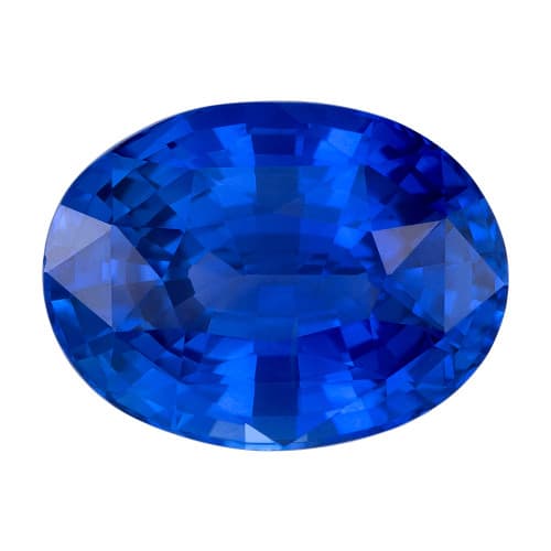 Blue Sapphire - Oval Cut - 7.04 Carat Weight - 12.97x9.77x6.58mm at AfricaGems