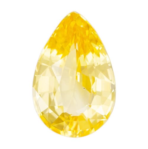 Yellow Sapphire - Pear Cut - 2.28 Carat Weight - 10.09x6.66x4.23mm at AfricaGems