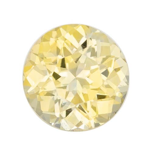 Yellow Sapphire - Round Cut - 1.23 Carat Weight - 6.16x6.29x4.21mm at AfricaGems