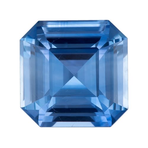 Blue Sapphire Gemstone - Asscher Cut - 1.81 Carats - 7x6.9mm