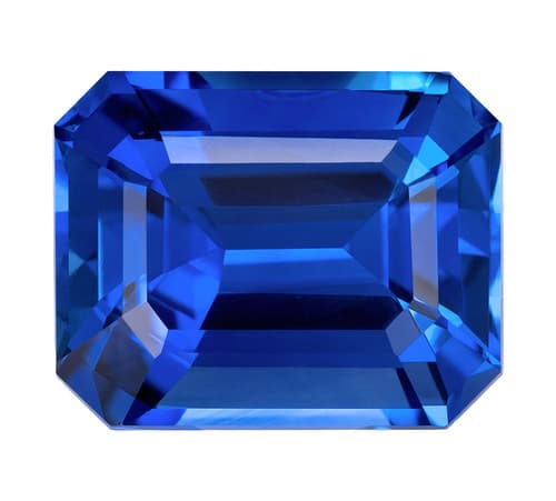 Rich Royal Blue Sapphire Gem - Emerald Cut - 11.68 Carats - 13.79x11.05x7.74 mm - GIA Certified