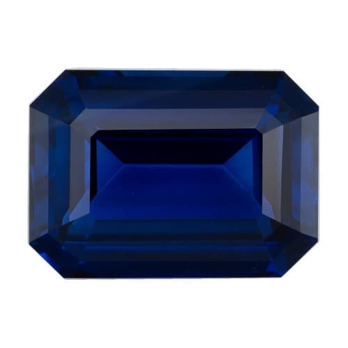 GIA Certified Royal Blue Sapphire - 5.01 Carats - Emerald Cut - 11.21x8.11x4.95mm